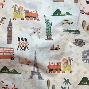 Rifle Paper Co. for Pottery Barn Kids Globe Trotter Flat/Top sheet
